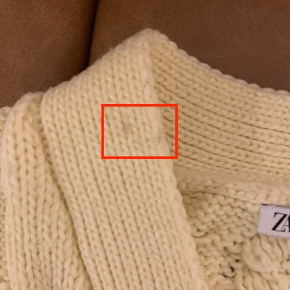 BLOGGER FAV ZARA Chunky Cable Knit Cropped Cardigan 3653/027, Yellow, Size S - Picture 6 of 8